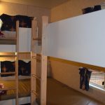 The second bedroom had four solid bunk-beds
