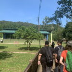 Walking to the Bako NP Visitor's Center