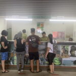 The registration desk at the Visitor's Center