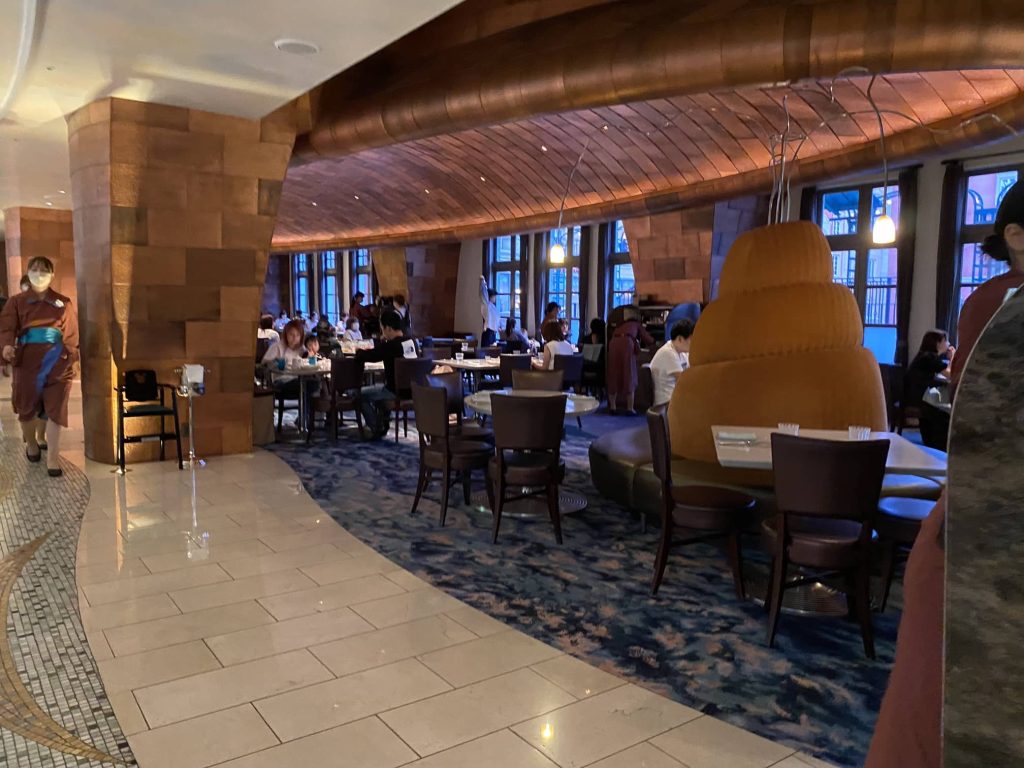The Oceano buffet and dining area