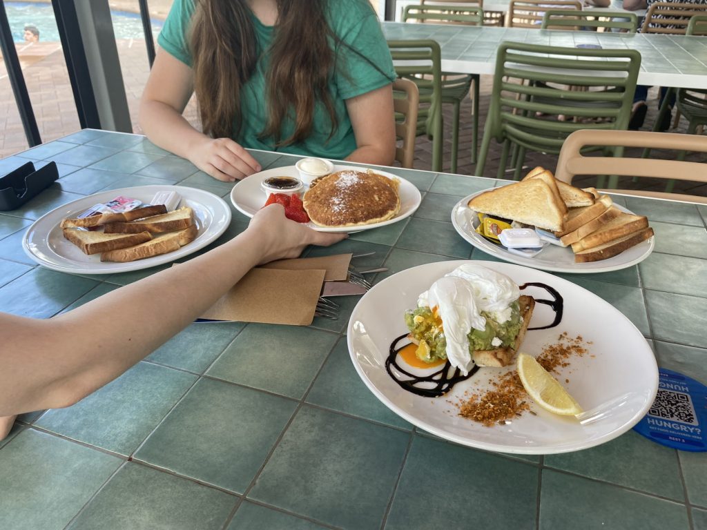 Breakfast at Nibbles Cafe