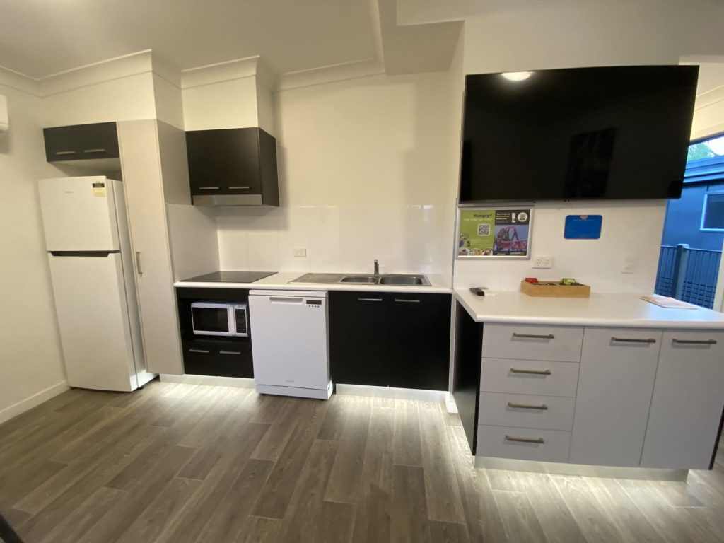 The cabin kitchen