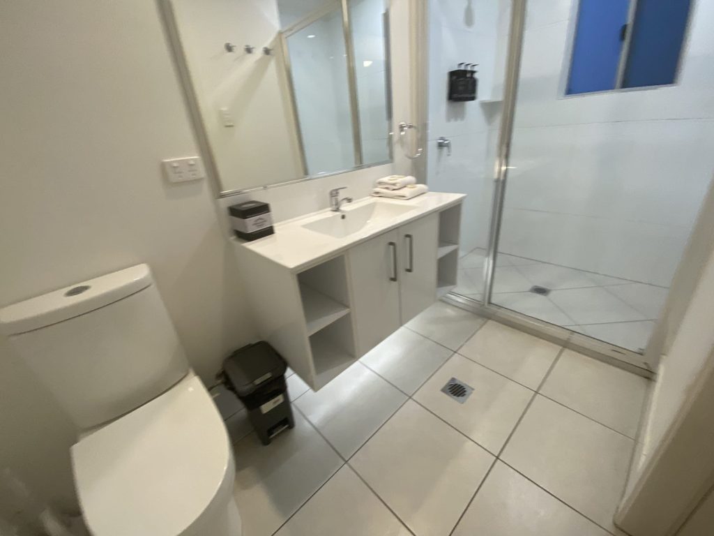 The cabin bathroom