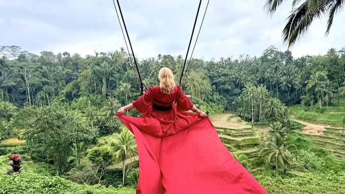 The Bali Swing at Tegallalang Rice Terrace!