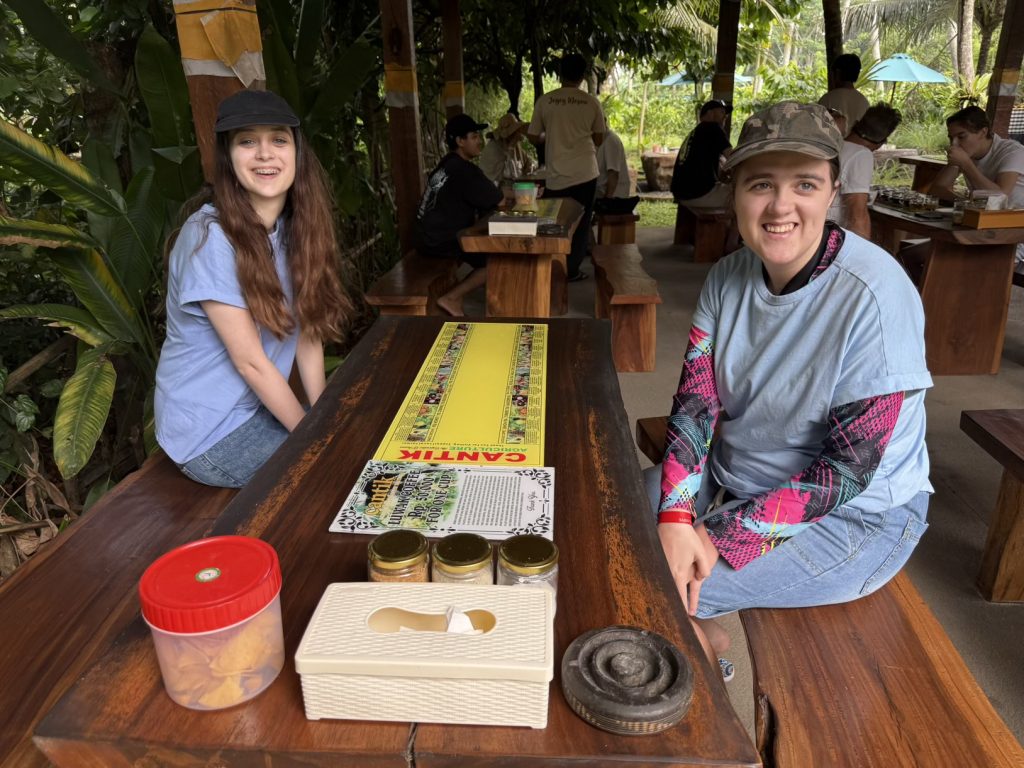 We enjoyed tasting coffee