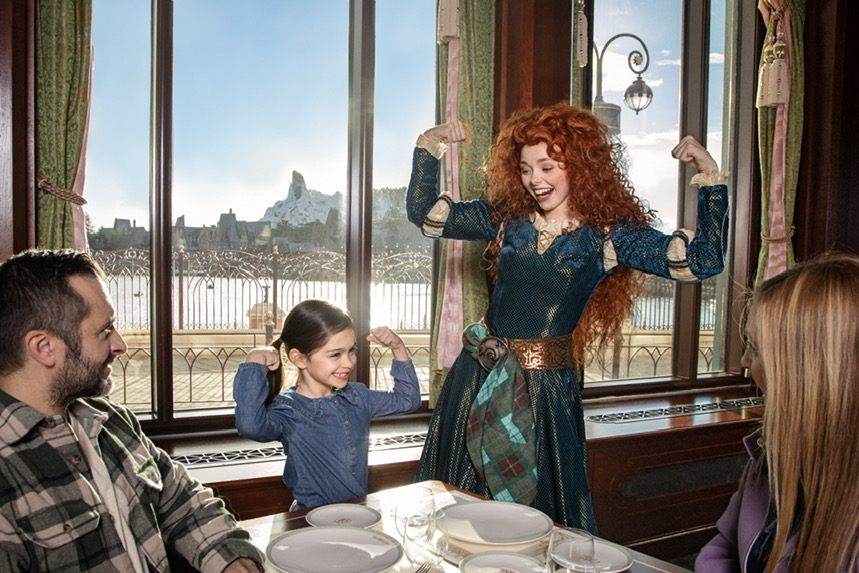 Merida will be at the Regal View Restaurant at Disney Adventure Park. Photo Source: Disneyland Paris