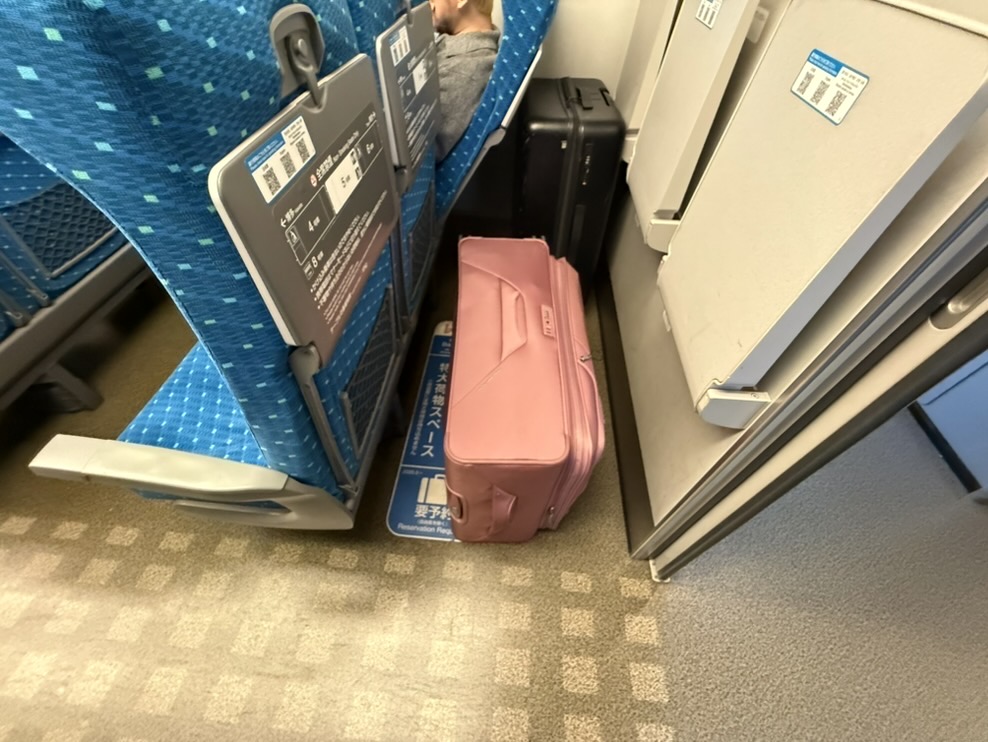 Japanese Shinkansen oversize baggage area