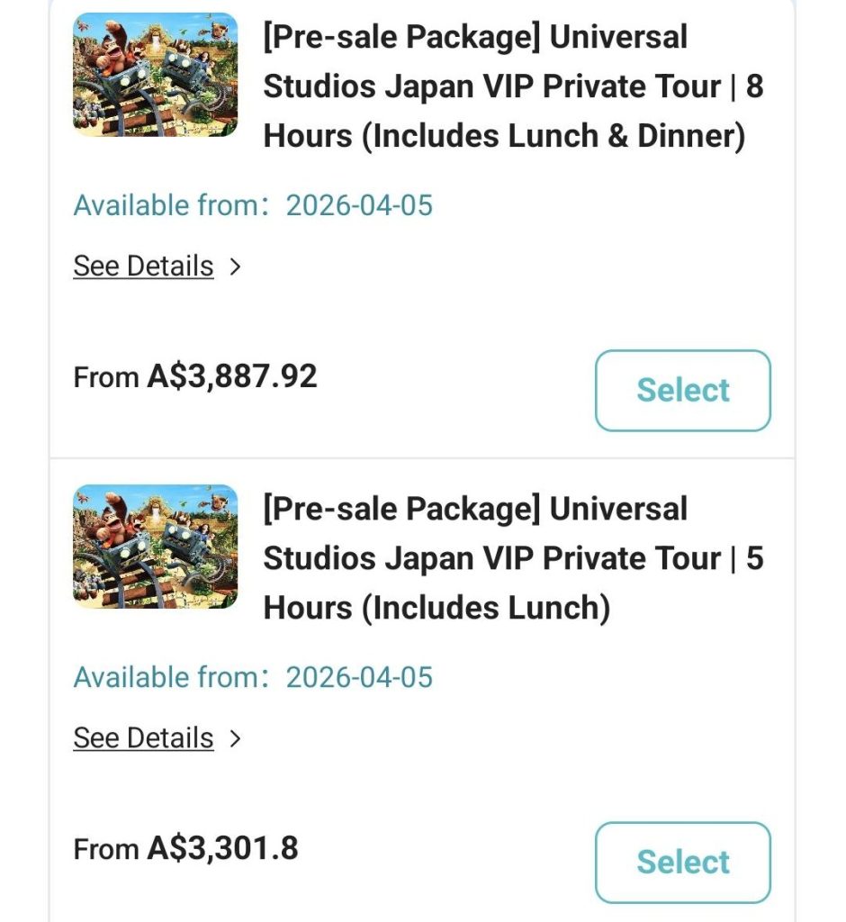 Universal Studios Presale VIP Tour