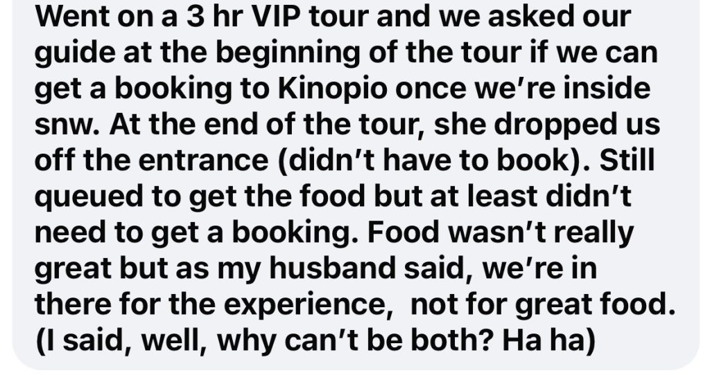 One member's experience