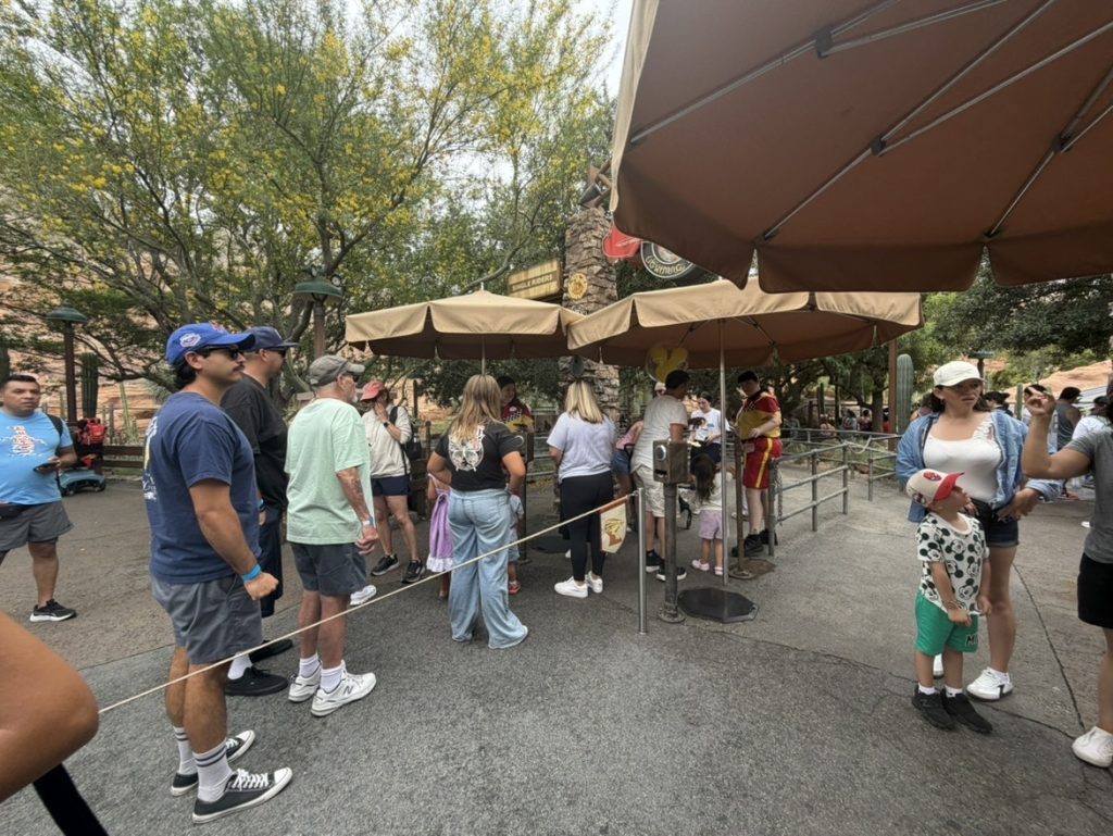 Even the Lightning Lane can get congested when it's busy, but it is still much quicker than the Standby queue