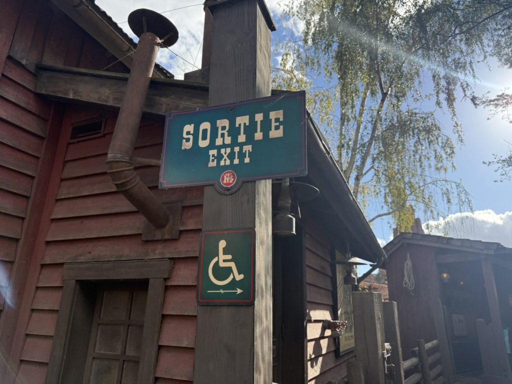 Sometimes the disability priority laneway is the ride exit