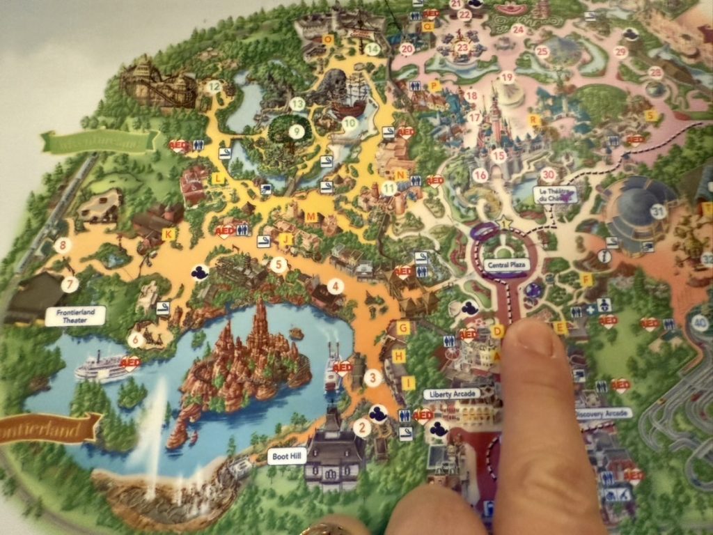 Cast members will help you located special disability areas